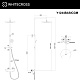 Душевая система WHITECROSS Y, оружейная сталь, Y1244BASICGM - изображение 3