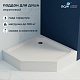 Душевой поддон трапеция RGW STYLE-TR 16180500-11 100х100 - изображение 1