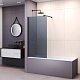 Стеклянная шторка для ванны RGW SC-050B 351105008-34 800 мм, тонированное-серое - изображение 1