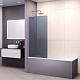 Стеклянная шторка для ванны RGW SC-150 351115009-31 900 мм, тонированное-серое - изображение 1