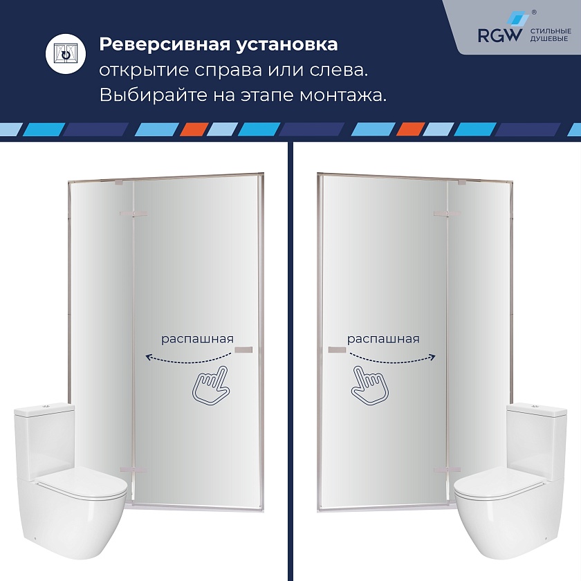 Душевая дверь RGW SV-004 353200410-11 100 см, стекло прозрачное