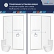 Душевая раздвижная дверь-купе в нишу RGW PA-114 профиль 030811410-11 1000 мм, стекло прозрачное - изображение 2