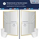 Душевая раздвижная дверь-купе в нишу RGW PA-114Gb профиль 030811410-16 1000 мм, стекло прозрачное - изображение 2