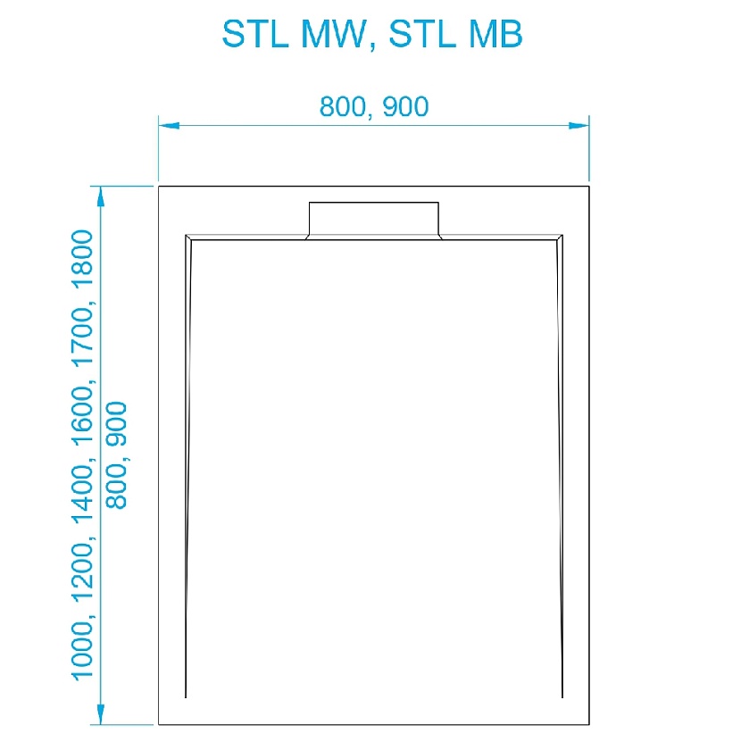 Душевой поддон RGW STL 52211088-14, 80x80