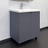 Тумба с раковиной Comforty Лима 00-00013686CF Антрацит