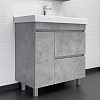 Тумба с раковиной Comforty Осло 00-00012959CF Бетон светлый