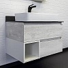 Тумба с раковиной Comforty Прага, 75.5 см, 00-00014831CF