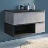 Тумба с раковиной Comforty Франкфурт 00-00006503CF Бетон светлый