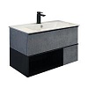 Тумба с раковиной Comforty Франкфурт 00-00007342CF Бетон светлый