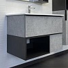 Тумба с раковиной Comforty Франкфурт 00-00011080CF Бетон светлый