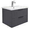 Тумба с раковиной Comforty Лима 00-00019212CF Антрацит