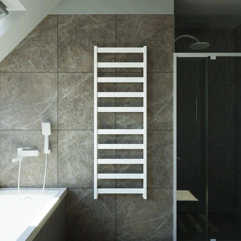 Полотенцесушитель водяной Grota Brezza 530x1500 N RAL9016 Белый