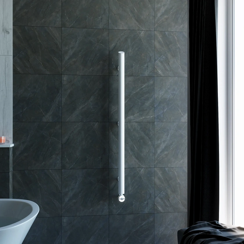 Полотенцесушитель электрический Grota ago 51x1200 N RAL9016 EL Белый
