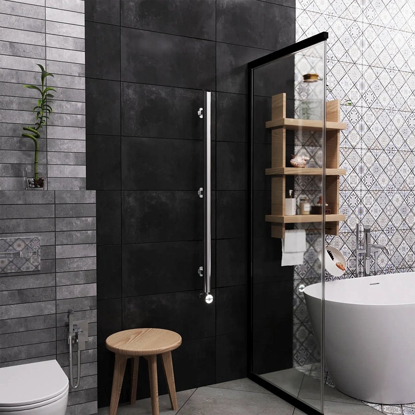 Полотенцесушитель электрический Grota ago 51x1200 NP EL Хром матовый