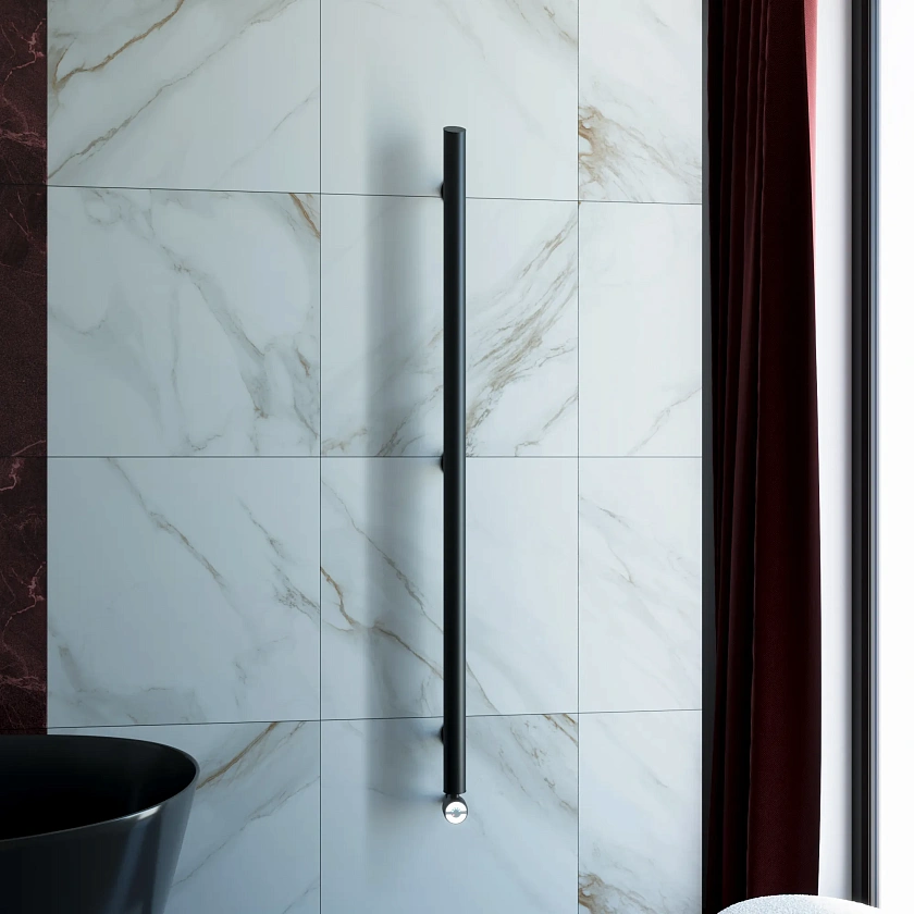 Полотенцесушитель электрический Grota ago 51x1500 N RAL9005 EL Черный