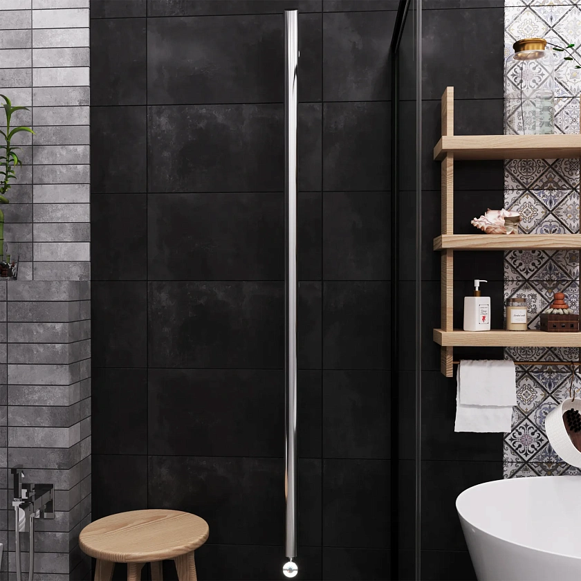 Полотенцесушитель электрический Grota ago 51x1800 NP EL Хром матовый