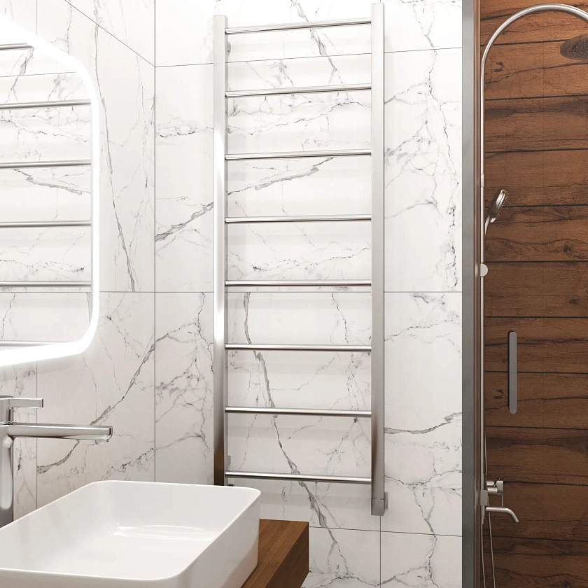 Полотенцесушитель водяной Grota Simple 430x1200 NP Хром глянцевый