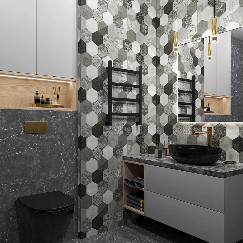 Полотенцесушитель водяной Grota Soffi 430x600 N RAL9005 Черный