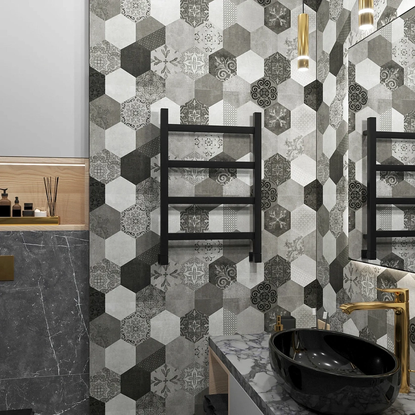 Полотенцесушитель водяной Grota Soffi 430x600 N RAL9005 Черный