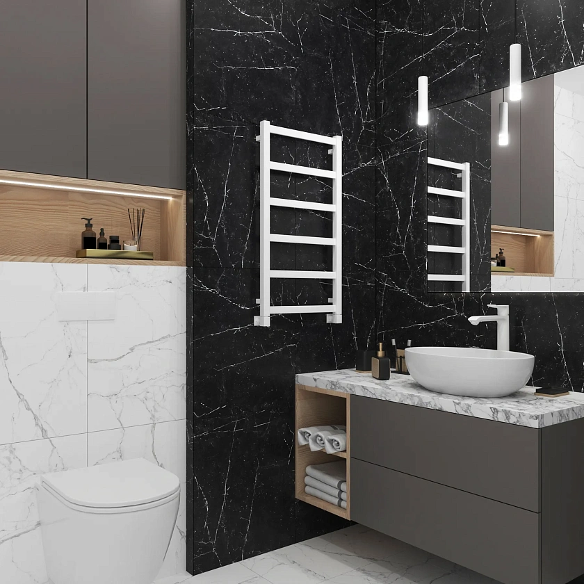 Полотенцесушитель водяной Grota Soffi 430x800 N RAL9016 Белый