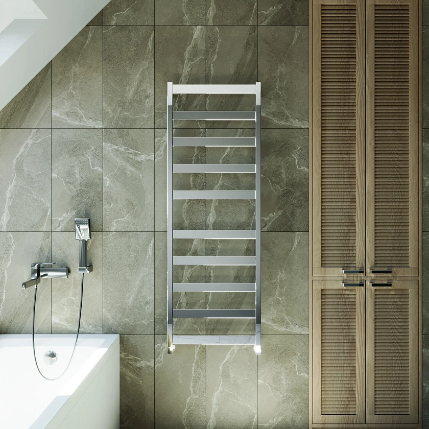 Полотенцесушитель водяной Grota Brezza 530x1500 NP Хром глянцевый