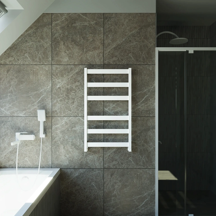 Полотенцесушитель водяной Grota Brezza 530x900 N RAL9016 Белый