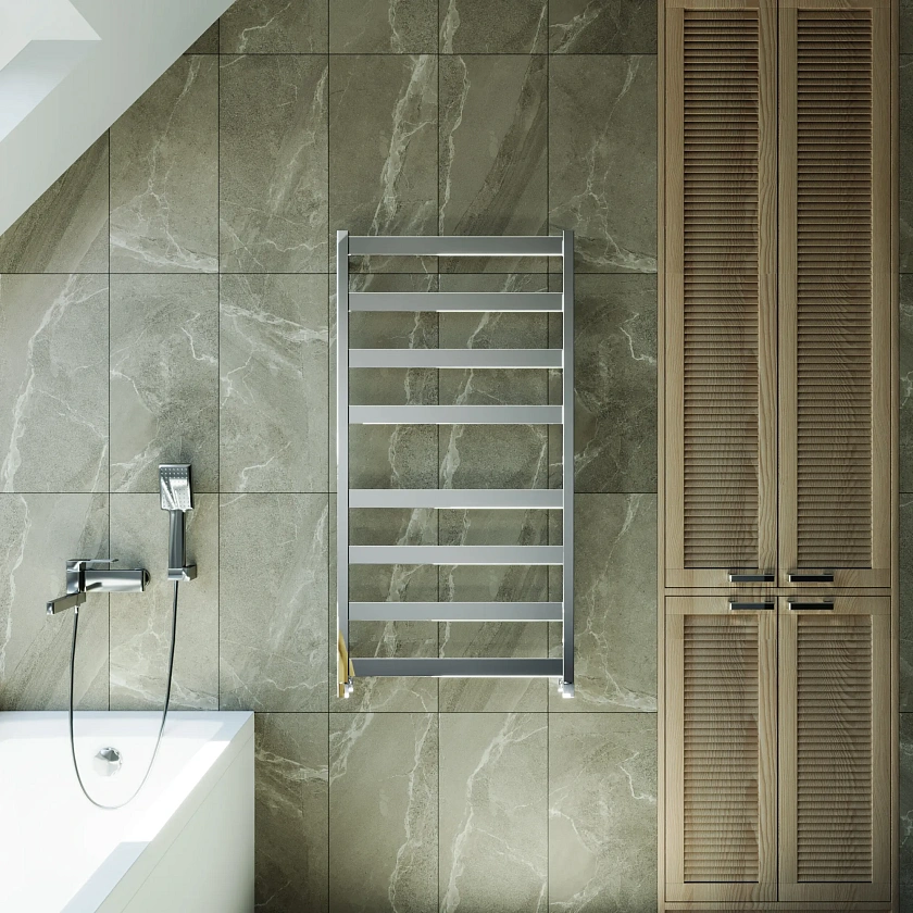 Полотенцесушитель водяной Grota Brezza 630x1200 NP Хром глянцевый