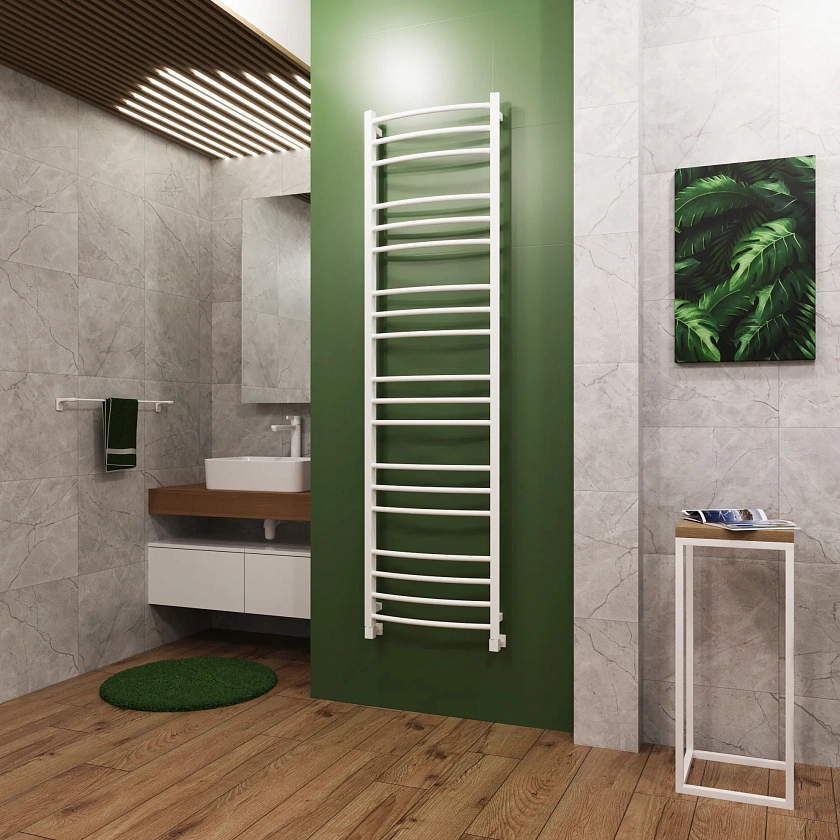Полотенцесушитель водяной Grota Eco calma 480x1800 N RAL9016 Белый