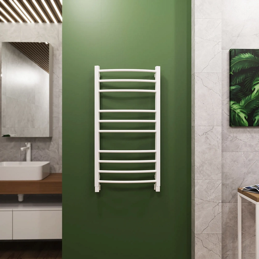 Полотенцесушитель водяной Grota Eco calma 480x900 N RAL9016 Белый