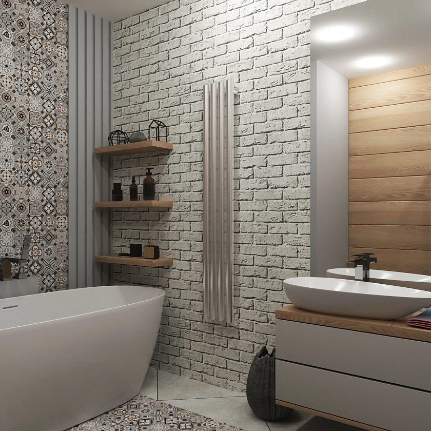 Полотенцесушитель водяной Grota Quill 230x1500 NP Хром глянцевый