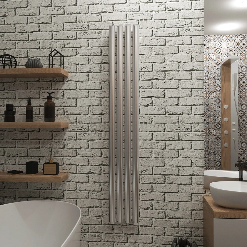 Полотенцесушитель водяной Grota Quill 230x1500 NP Хром глянцевый