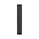 Полотенцесушитель водяной Grota Quill 290x1200 N RAL9005 Черный - изображение 1