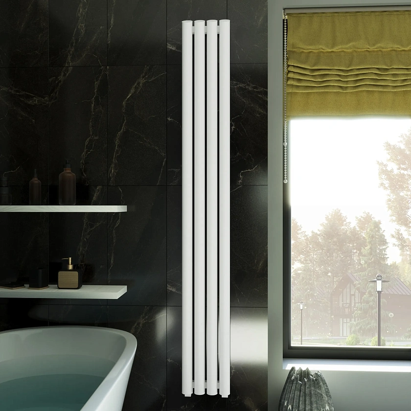 Полотенцесушитель водяной Grota Quill 350x1200 N RAL9016 Белый