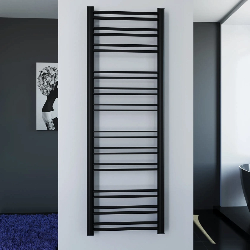 Полотенцесушитель водяной Grota Grande 550x1640 N RAL9005 Черный