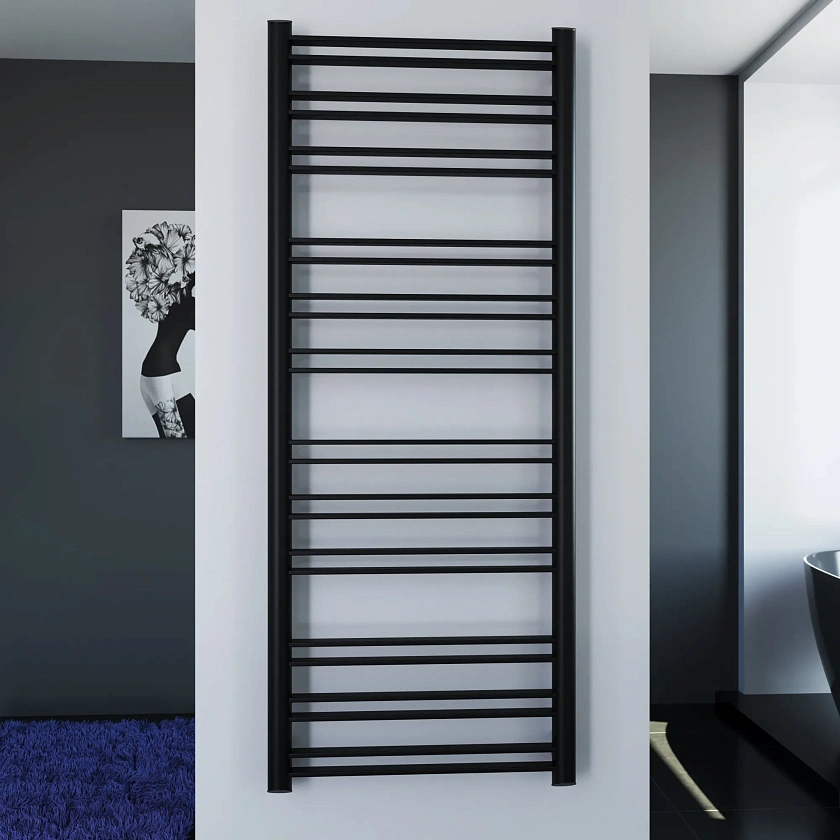 Полотенцесушитель водяной Grota Grande 650x1640 N RAL9005 Черный