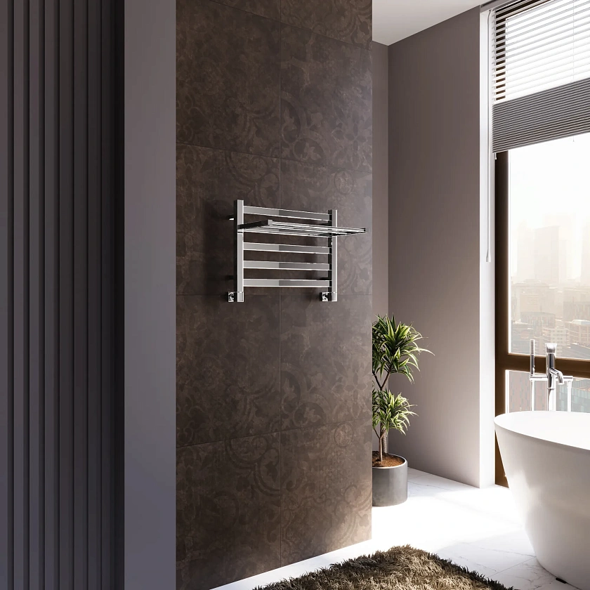Полотенцесушитель водяной Grota comfort 530x375 NP Хром глянцевый