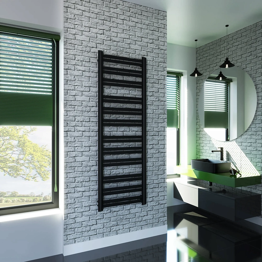 Полотенцесушитель водяной Grota Granito 550x1630 N RAL9005 Черный