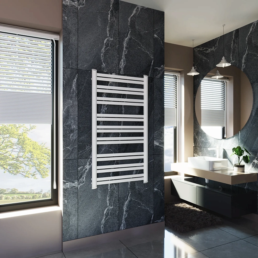 Полотенцесушитель водяной Grota Granito 650x1220 N RAL9016 Белый