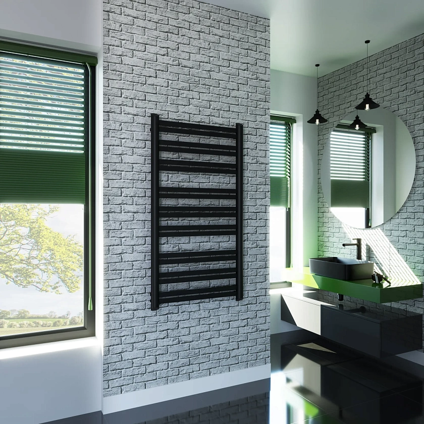 Полотенцесушитель водяной Grota Granito 650x1220 N RAL9005 Черный