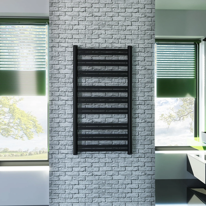 Полотенцесушитель водяной Grota Granito 650x1220 N RAL9005 Черный