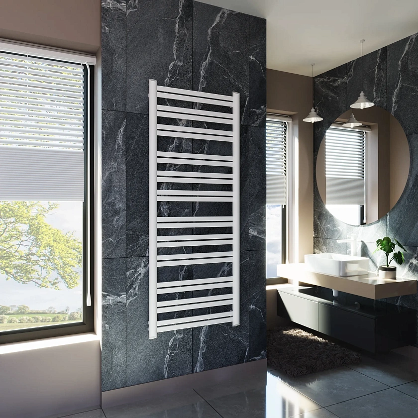 Полотенцесушитель водяной Grota Granito 650x1630 N RAL9016 Белый