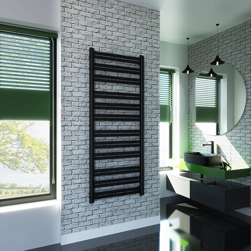 Полотенцесушитель водяной Grota Granito 650x1630 N RAL9005 Черный