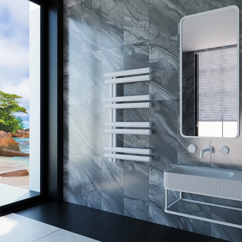 Полотенцесушитель водяной Grota Lato 530x900 N RAL9016 Белый