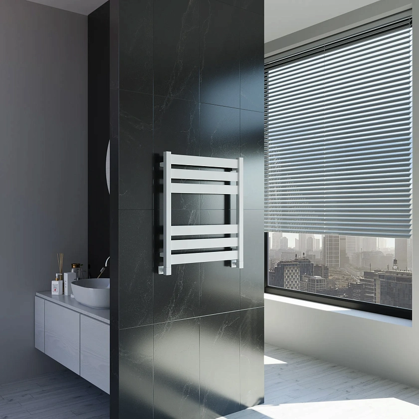 Полотенцесушитель водяной Grota Lux 530x600 N RAL9016 Белый