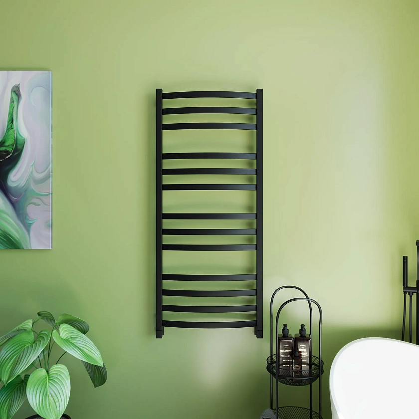 Полотенцесушитель водяной Grota Novita 530x1200 N RAL9005 Черный
