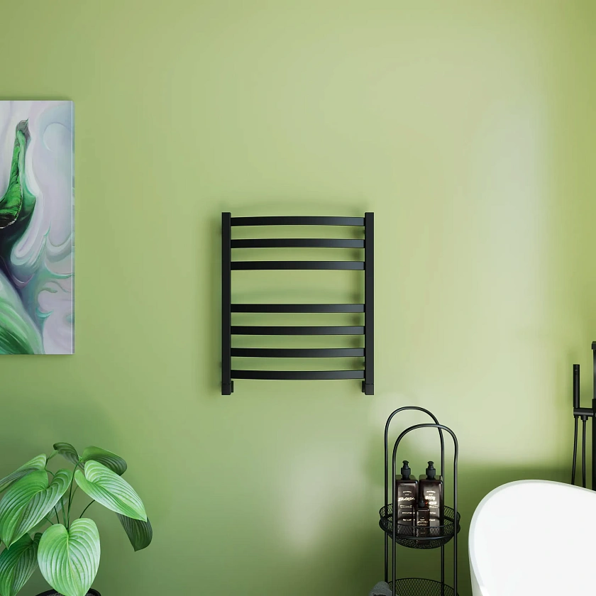 Полотенцесушитель водяной Grota Novita 530x600 N RAL9005 Черный