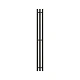 Полотенцесушитель водяной Grota Sian 130x1200 N RAL9005 Черный - изображение 1