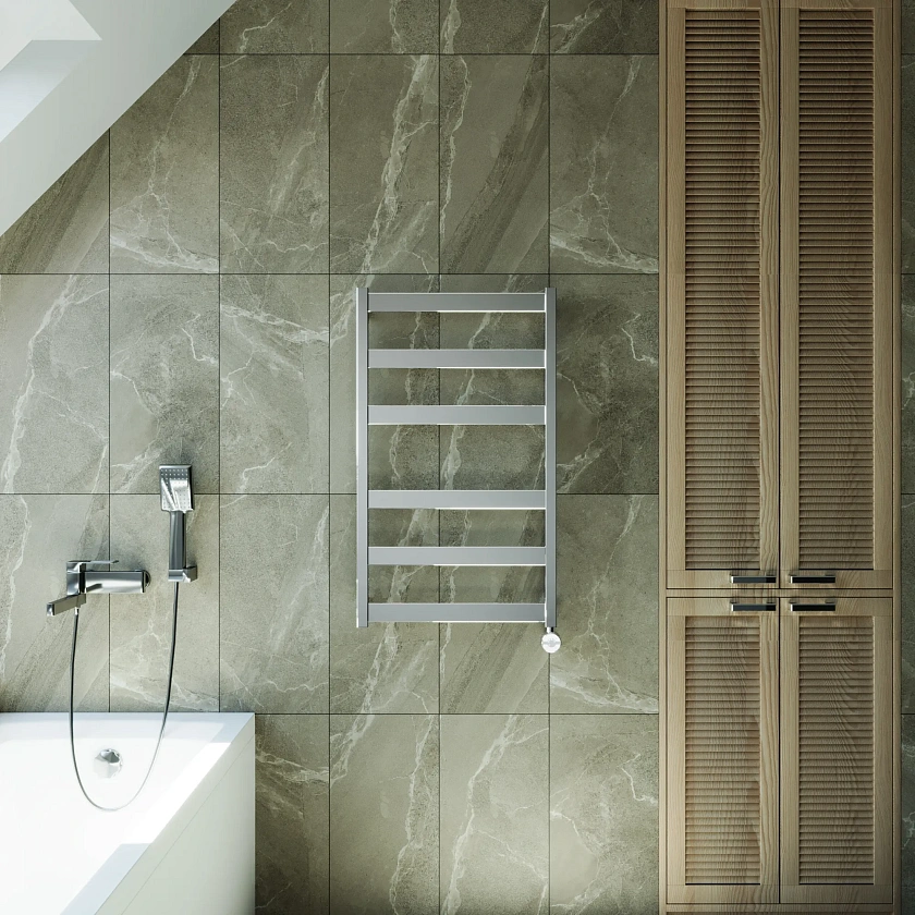 Полотенцесушитель электрический Grota Brezza 530x900 NP EL Хром глянцевый