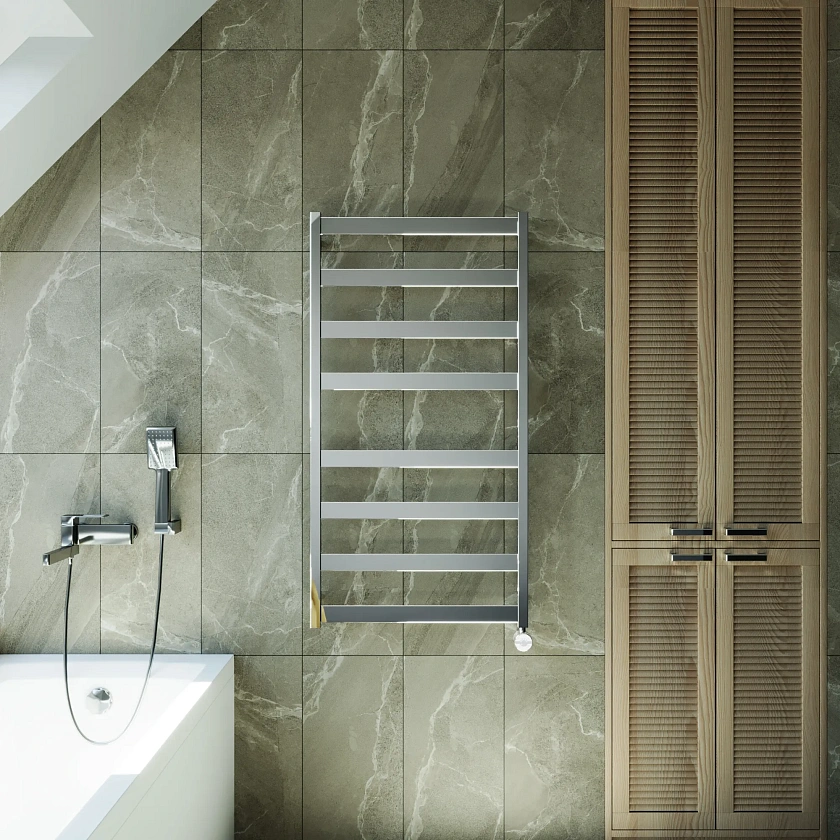 Полотенцесушитель электрический Grota Brezza 630x1200 NP EL Хром глянцевый