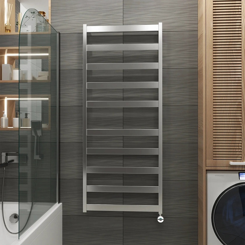 Полотенцесушитель электрический Grota Brezza 630x1500 NM EL Хром матовый